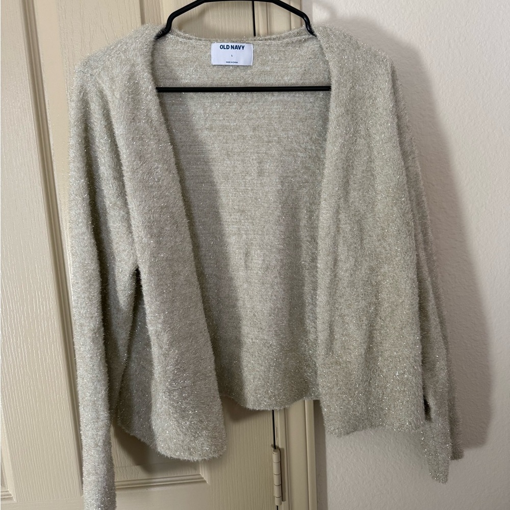Old Navy Women's Light Gray Cardigan